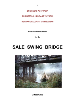 Sale Swing Bridge