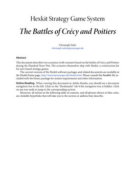 The Battles of Crécy and Poitiers