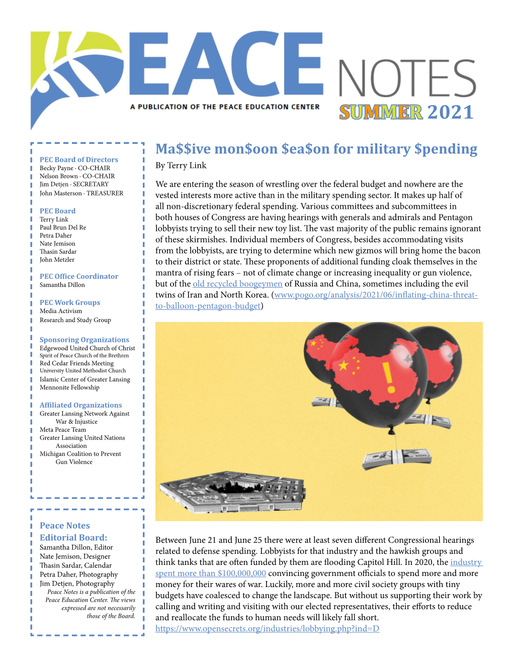 PEC-Newsletter Summer 2021