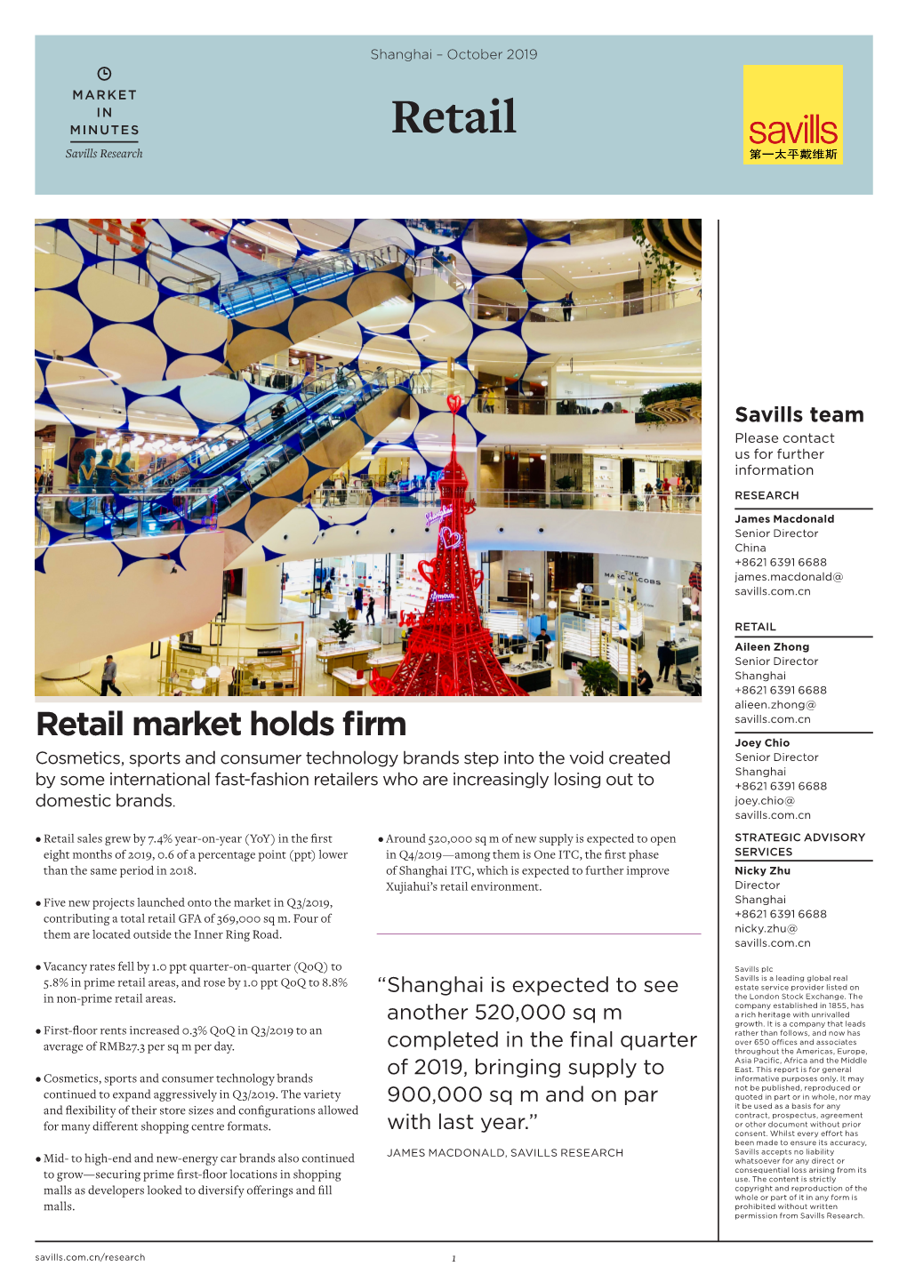 Retail Savills Research