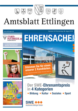 Amtsblatt Ettlingen Nummer 32 • Donnerstag, 08