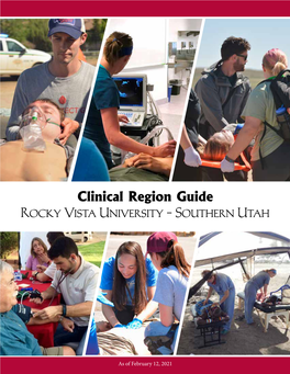 Clinical Region Guide Rocky Vista University - Southern Utah