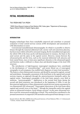 Fetal Neuroimaging