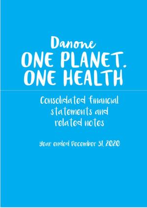 Danone's 2020 Consolidated Financial Statements and Statutory Auditors