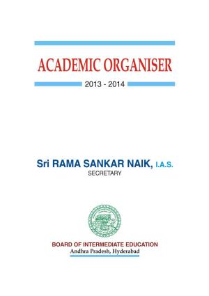 Academic Organiser 2013 - 2014