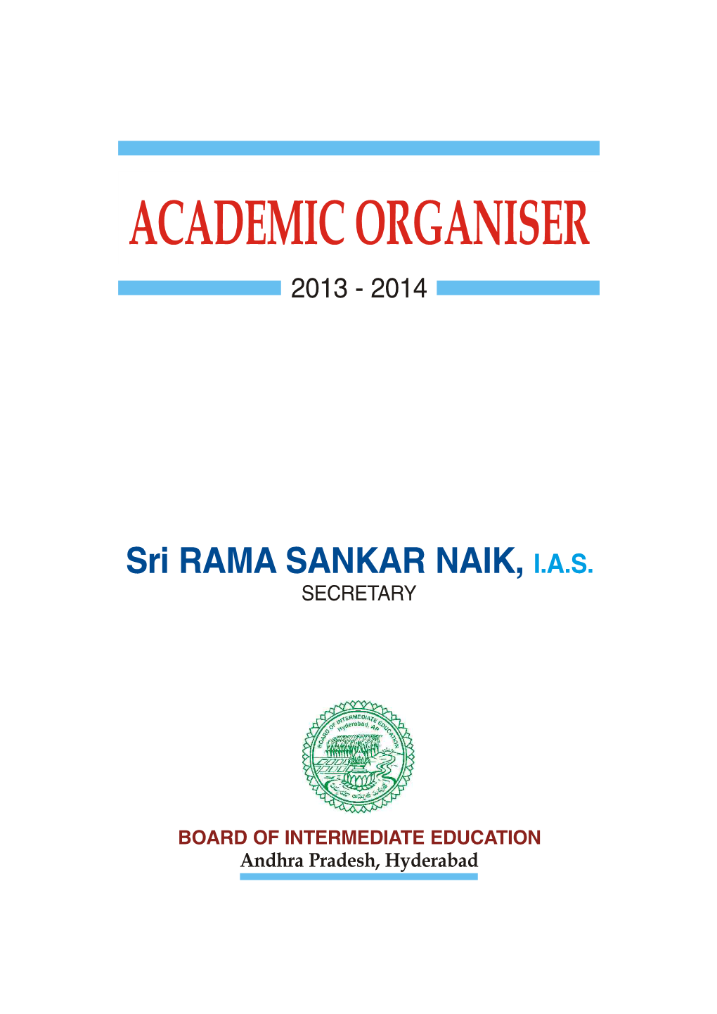 Academic Organiser 2013 - 2014