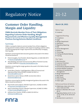 Regulatory Notice 21-12