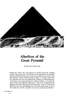 Afterlives of the Great Pyramid