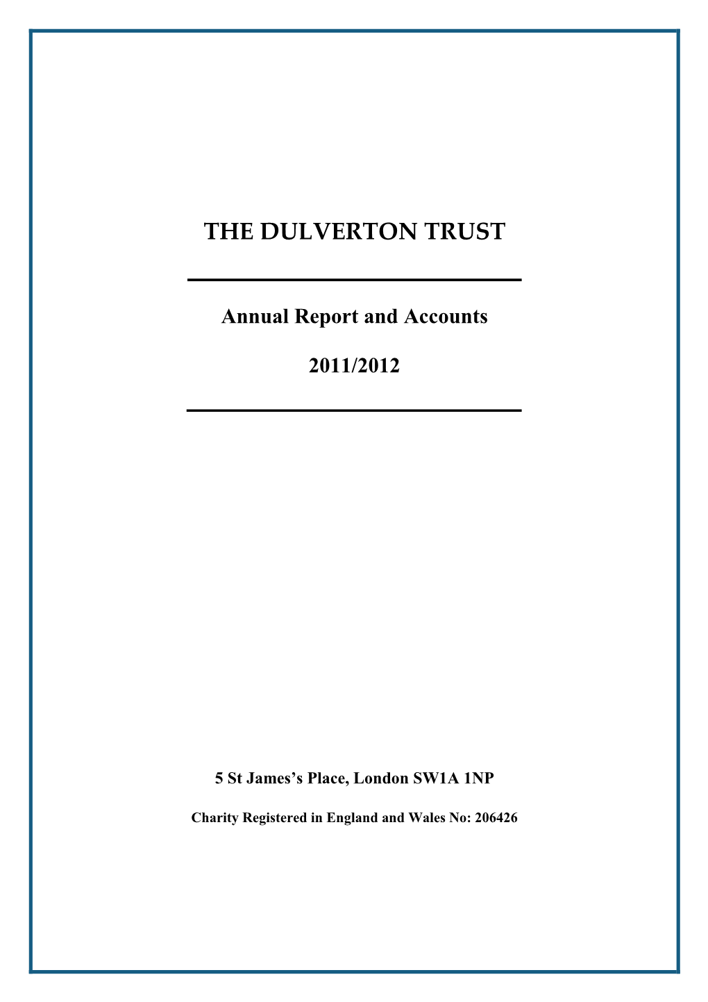 2011/12 Annual Report and Accounts