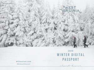 Winter Digital Passport Wvtourism.Com #Almostheaven Snowshoe Table of Contents