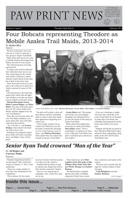 Four Bobcats Representing Theodore As Mobile Azalea Trail Maids, 2013-2014