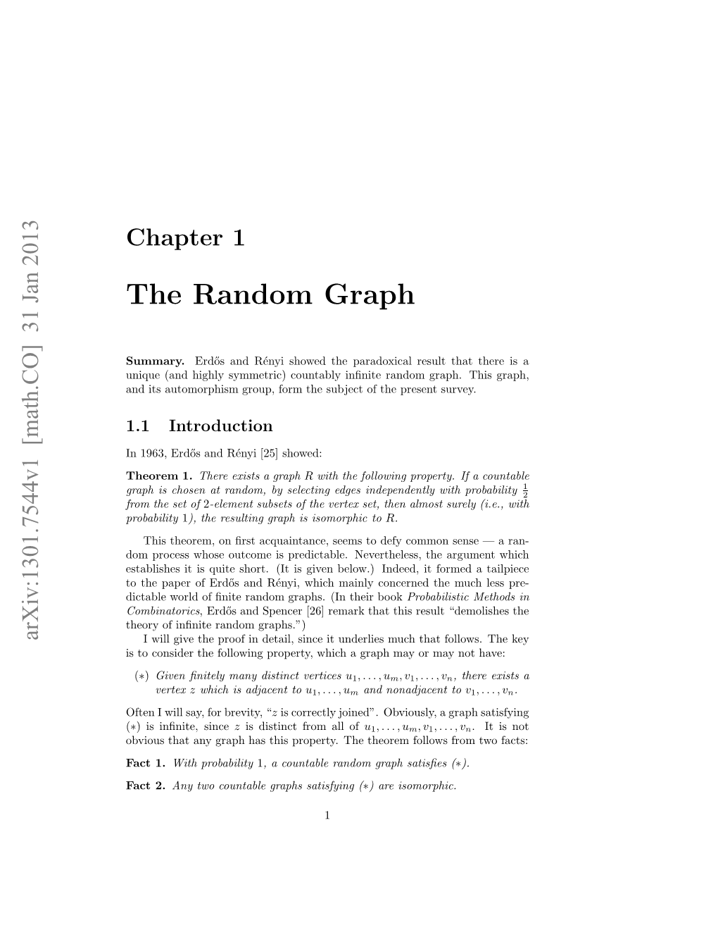 The Random Graph