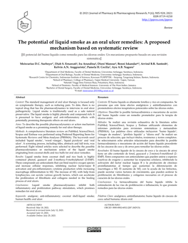 The Potential of Liquid Smoke As an Oral Ulcer Remedies: a Proposed