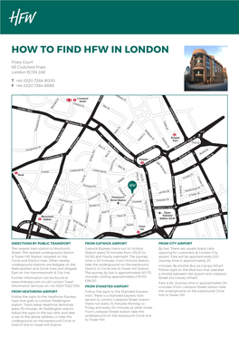 How to Find Hfw in London