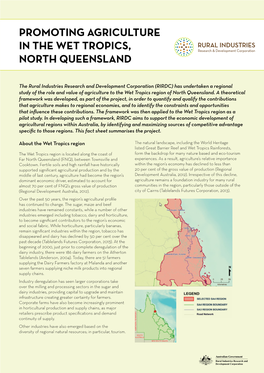 Promoting Agriculture in the Wet Tropics, North Queensland