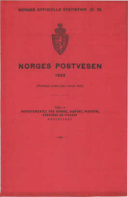 Norges Postvesen 1932