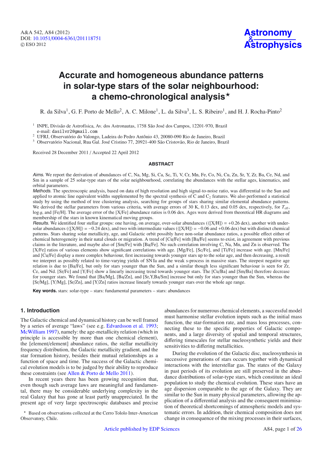 Accurate and Homogeneous Abundance Patterns in Solar-Type Stars of the Solar Neighbourhood: a Chemo-Chronological Analysis⋆