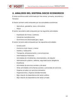 003 Economico Secundario Y Terciario Molleturo