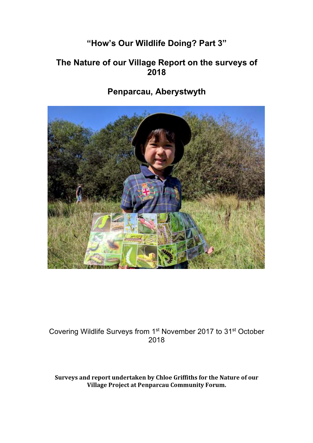 The Nature of Our Village Report on the Surveys of 2018 Penparcau