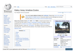 Oakey Army Aviation Centre