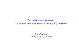IAU) and Time