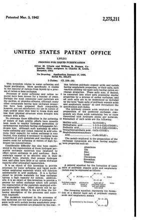 UNITED STATES PATENT OFFICE 2,275,2I1, Rrocess for Moon) PURIFICATION Oliver M