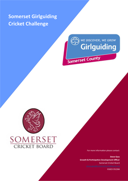 Somerset Girlguiding Cricket Challenge
