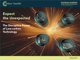 Carbon Tracker and Grantham Institute, Expect the Unexpected
