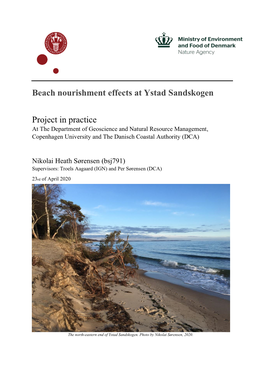 Beach Nourishment Effects at Ystad Sandskogen Project in Practice