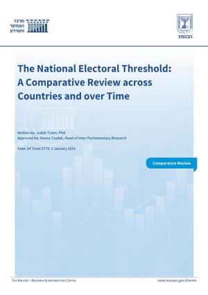 The National Electoral Threshold: a Comparative Review Across Countries and Over Time