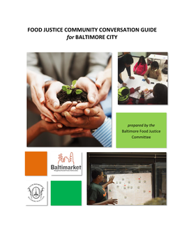 Food Justice Conversation Guide (Baltimore City)