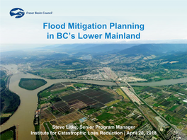 Flood Mitigation Planning in BC's Lower Mainland