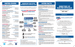 Directory of Elected Officials Voter Facts United States