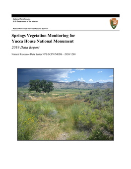 Springs Vegetation Monitoring for Yucca House National Monument 2019 Data Report