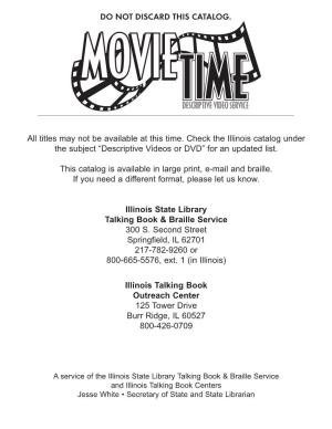 Movie Time Descriptive Video Service