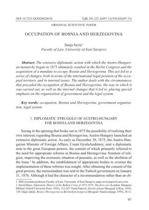 Occupation of Bosnia and Herzegovina