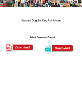 Warrant Dog Eat Dog Full Album