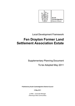 Fen Drayton Former Land Settlement Association Estate