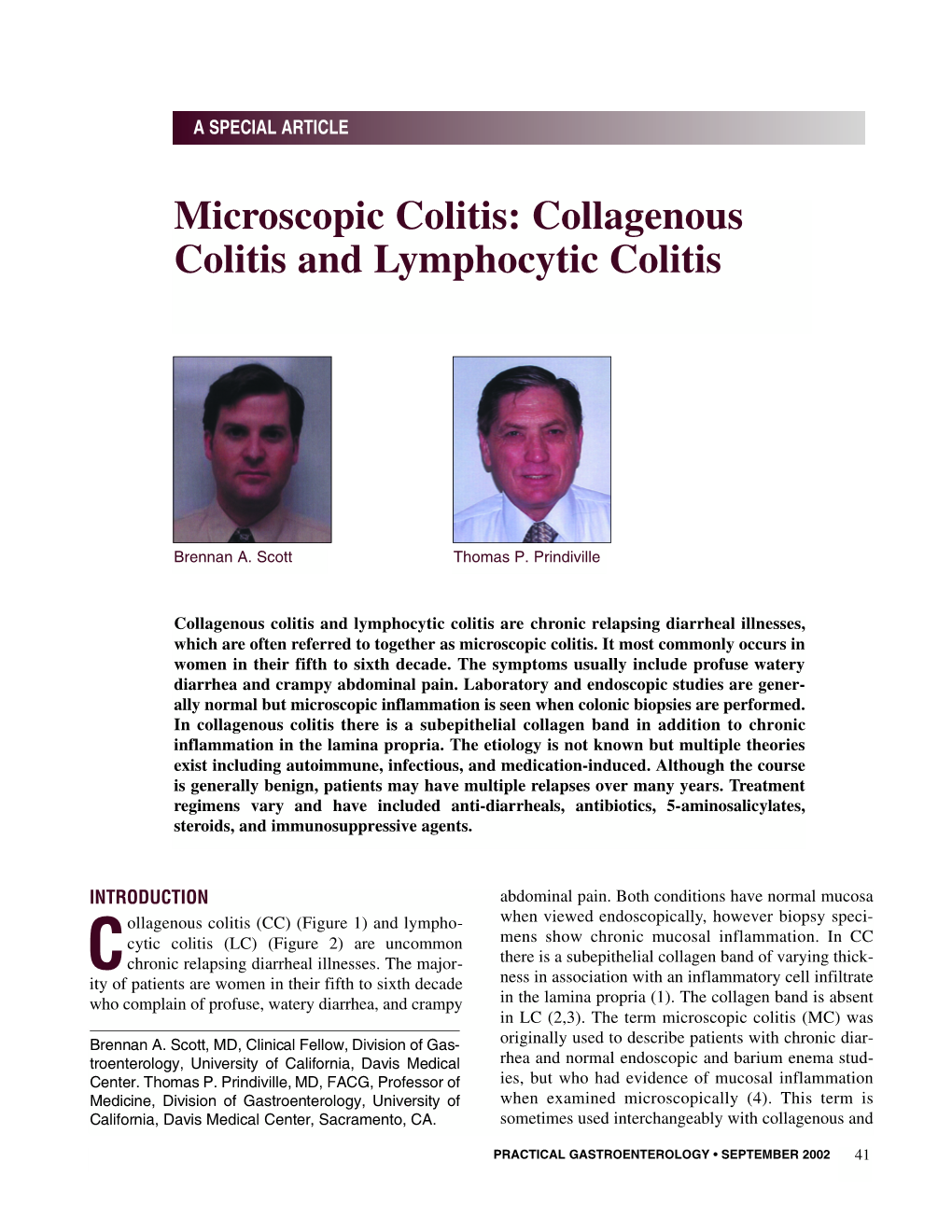 Microscopic Colitis: Collagenous Colitis and Lymphocytic Colitis