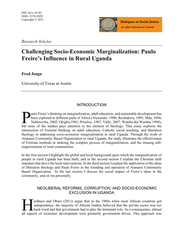 Paulo Freire's Influence in Rural Uganda