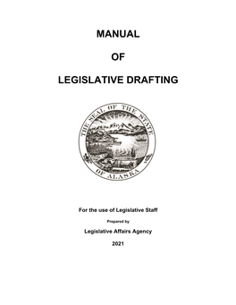 Manual of Legislative Drafting