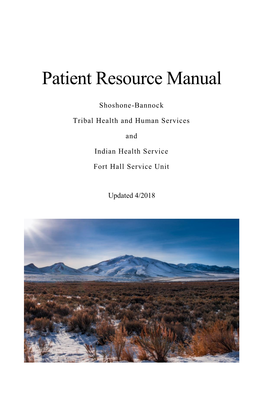 Patient Resource Manual
