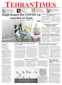 High Hopes for COVID-19 Vaccine in Iran