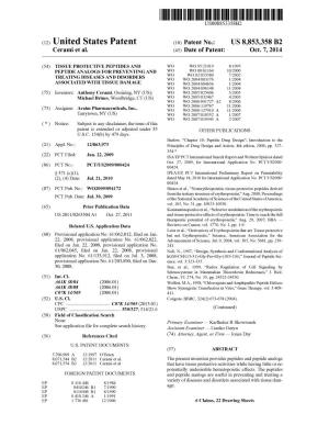 (10) Patent No.: US 8853358 B2