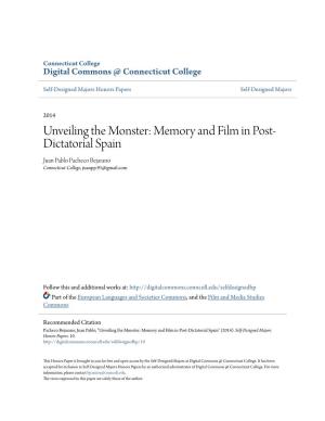 Memory and Film in Post-Dictatorial Spain" (2014)