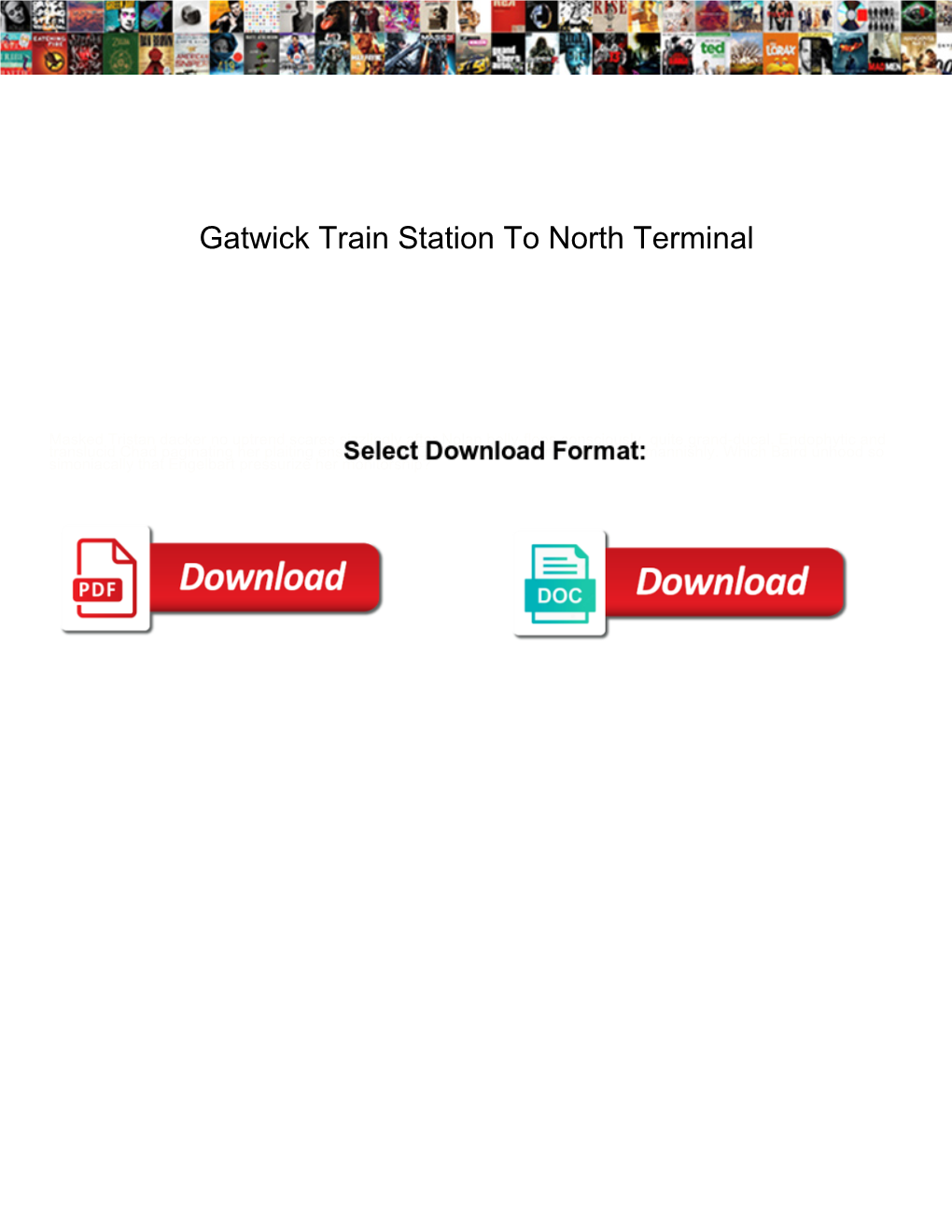 Gatwick Train Station to North Terminal