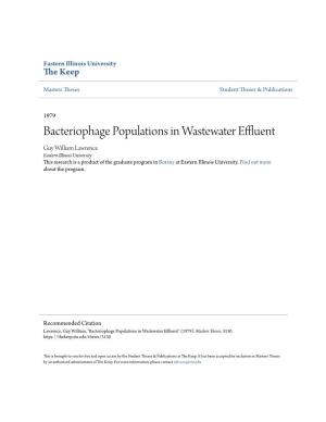 Bacteriophage Populations in Wastewater Effluent