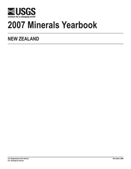 The Mineral Industry of New Zealand in 2007