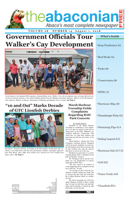 Government Oɤcials Tour Walker's Cay Development