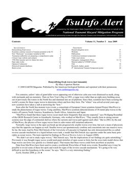 Tsuinfo Alert, June 2009